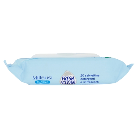 Fresh & Clean Milleusi Classic salviettine detergenti e rinfrescanti 20 pz